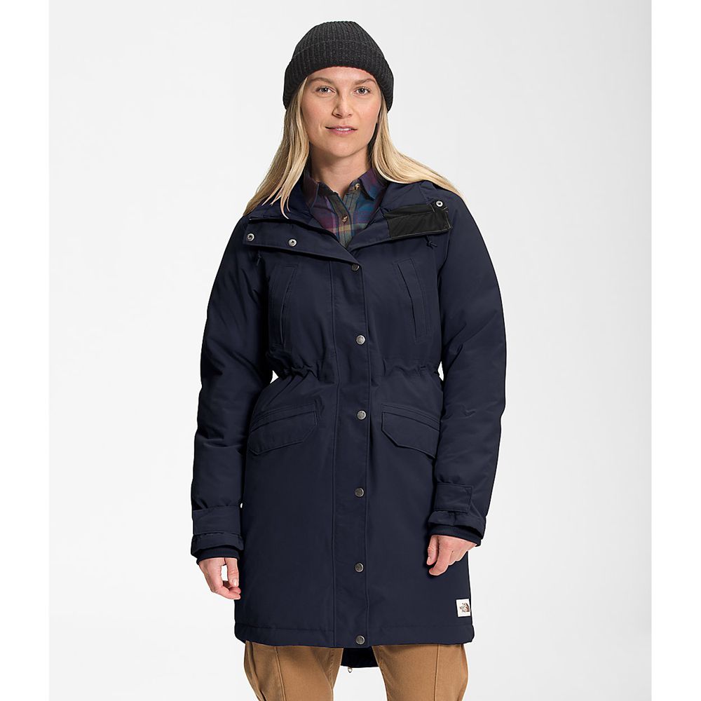 The North Face Parka Womens Australia - The North Face Snow Navy Dryvent (JOG-485920)